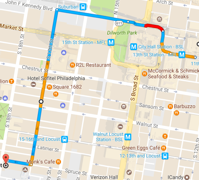 Marriott to Spruce St