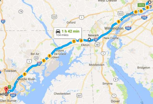 Spruce Street to Baltimore