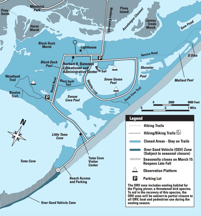 Wildlife Refuge Hiking Map