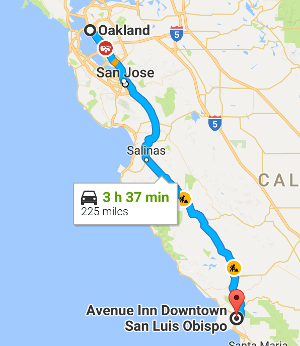Oakland to SLO