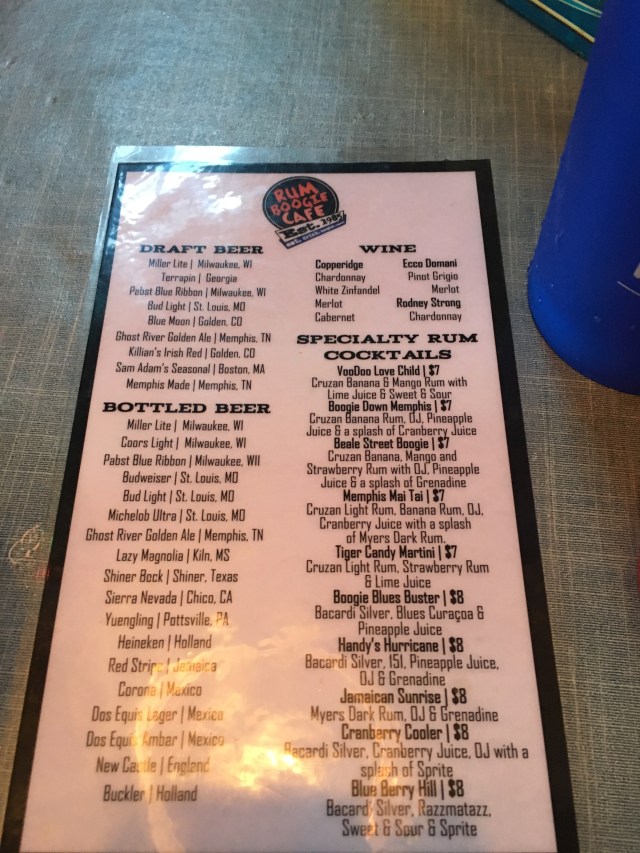 Drink Menu