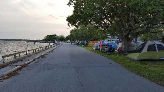 In front of our camp