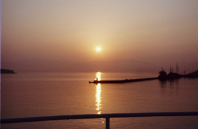 Sunrise Corfu Harbor
