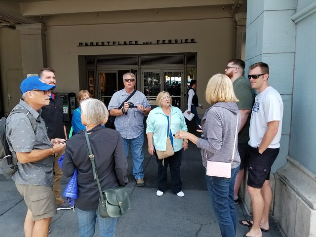 The gang at the Ferry Building
