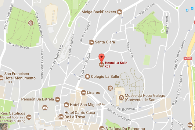 Hostal La Salle Map