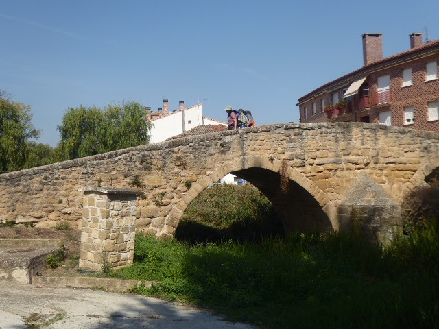 A Bridge in Viana, Elliot and Sally Walking Across