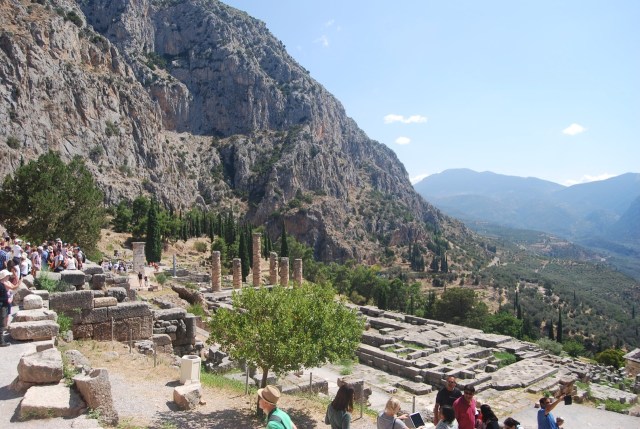 Looking Down at the Temple of Apollo