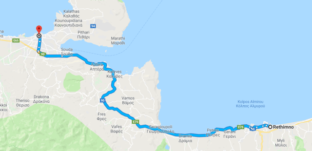 Rethimno to Chania