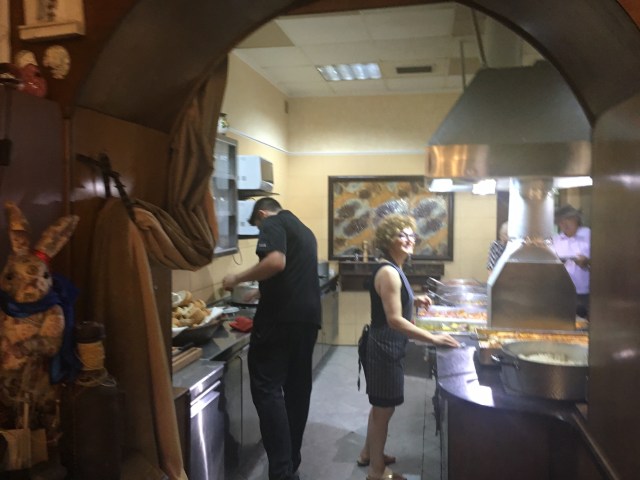 View into the Kitchen With George