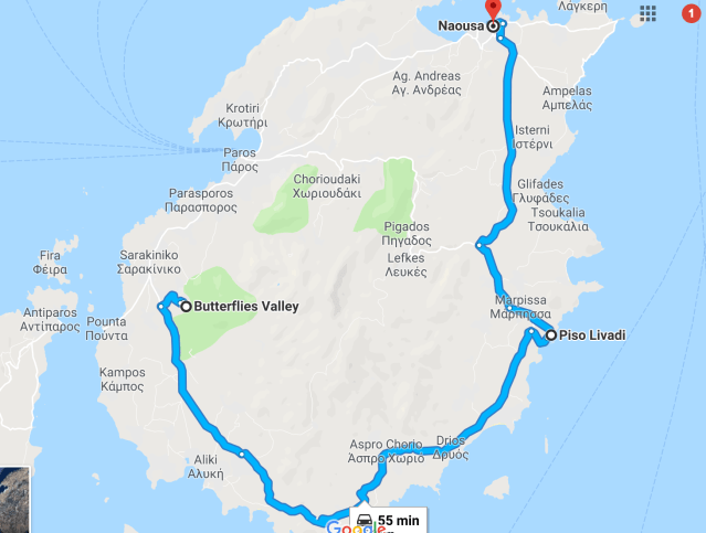 Butterfly Valley to Naouss