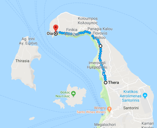 Fira to Oia