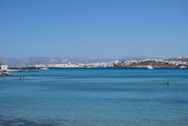 The Beach at Kolimpithres Looking at Naoussa