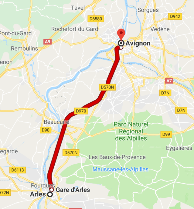 Arles to Avignon