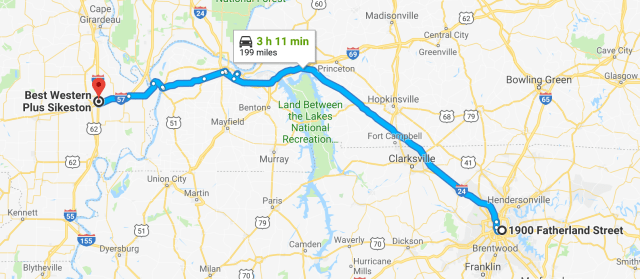 Nashville to Sikeston
