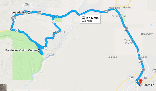 Santa Fe to Los Alamos