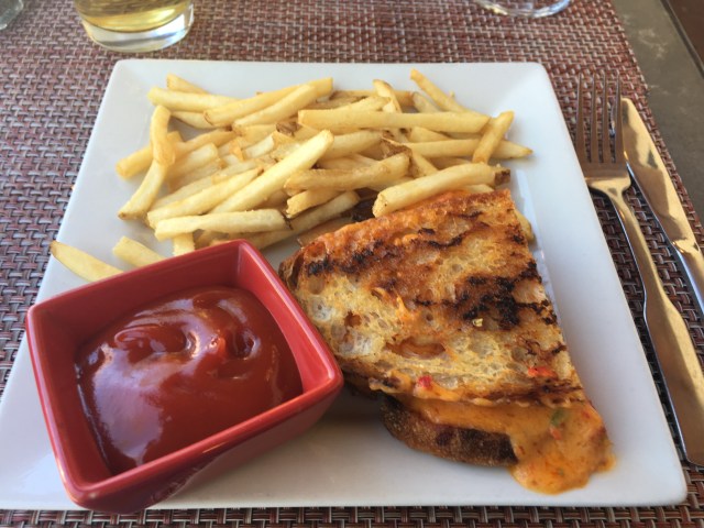 One Half of a Grilled Cheese