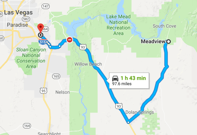 Meadview to Henderson