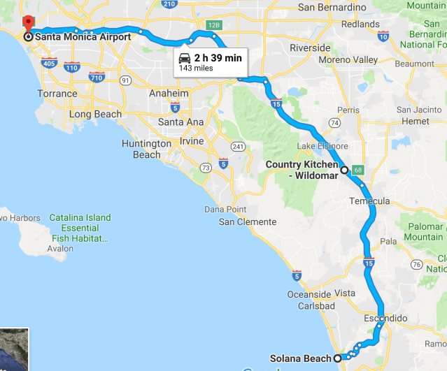 Solana Beach to Mar Vista