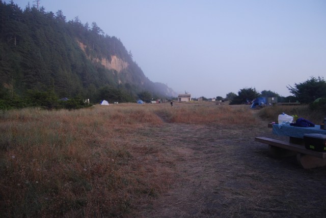 A Damp Morning in Camp