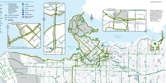 A Section of the Bike Map