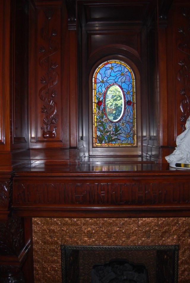 Stained Glass Over Mantle