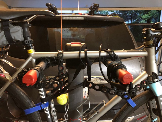 Bike Strapped in Place