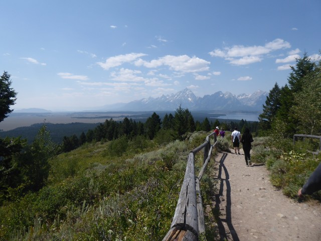 Hiking Down from the Summit