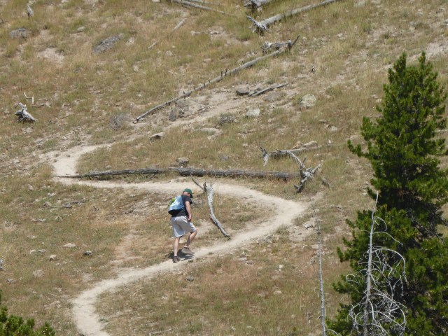 Rendy Heading Up the Trail