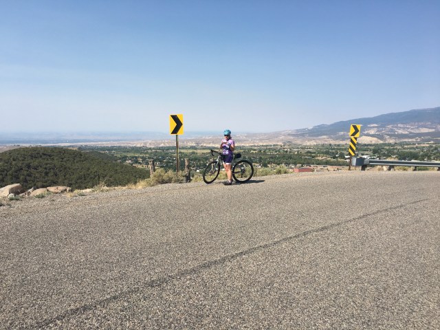 Joanna at the top of the Mesa