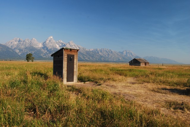 Mormon Row - Outhouse and Barn
