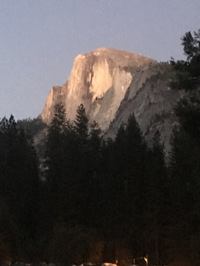 The Sun Setting on Half Dome