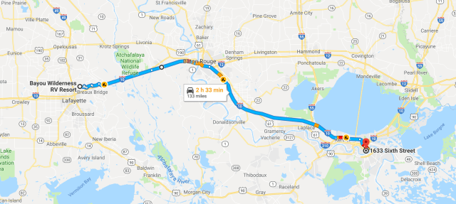 lafayette to new orleans