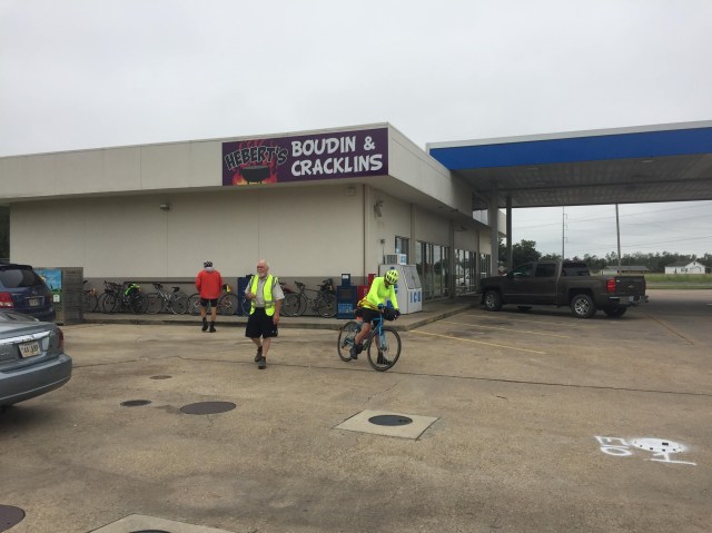 the rest stop when we noticed the leg