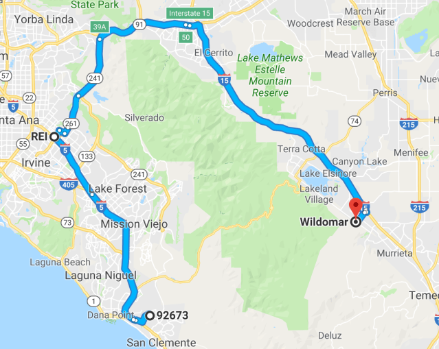 San Clemente to Wildomar