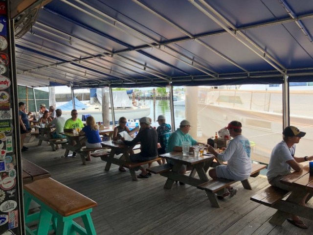 Outdoor Seating at Hogfish