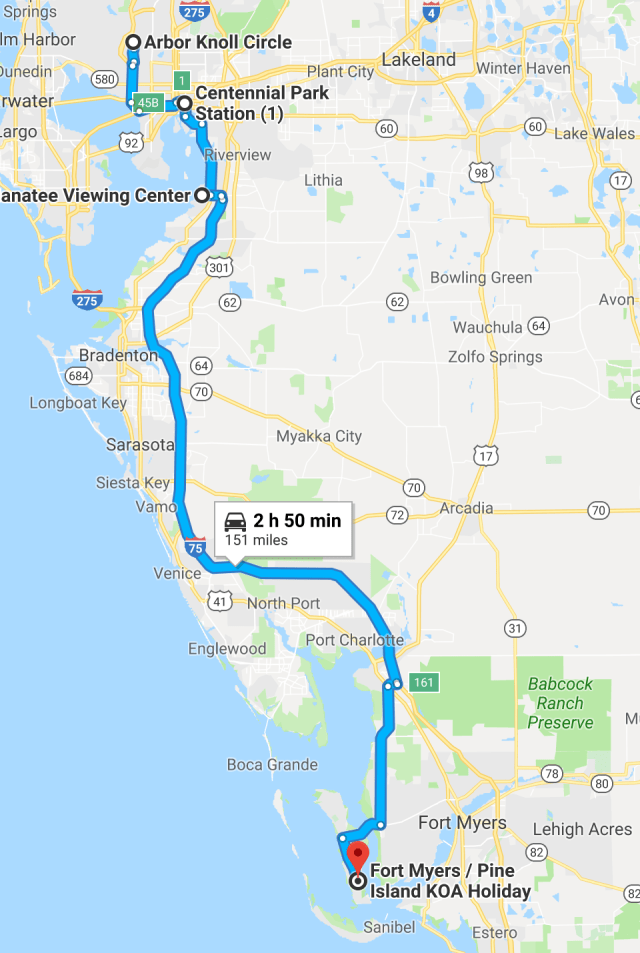 Tampa to Pine Island