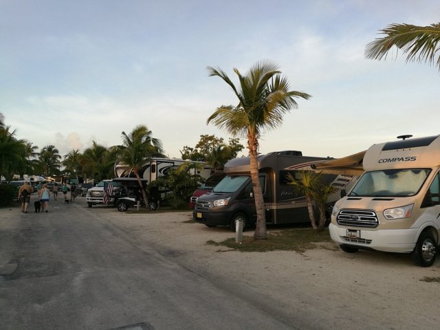 Row of RV's at Boyd's