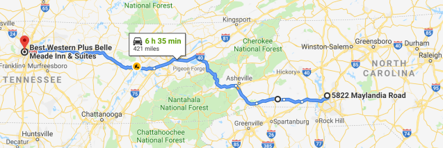 Charlotte to Nashville
