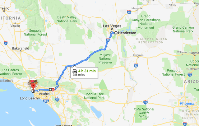 Henderson to Mar Vista