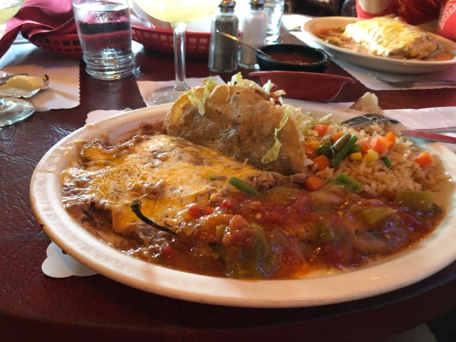 Taco and Chili Relleno Combo