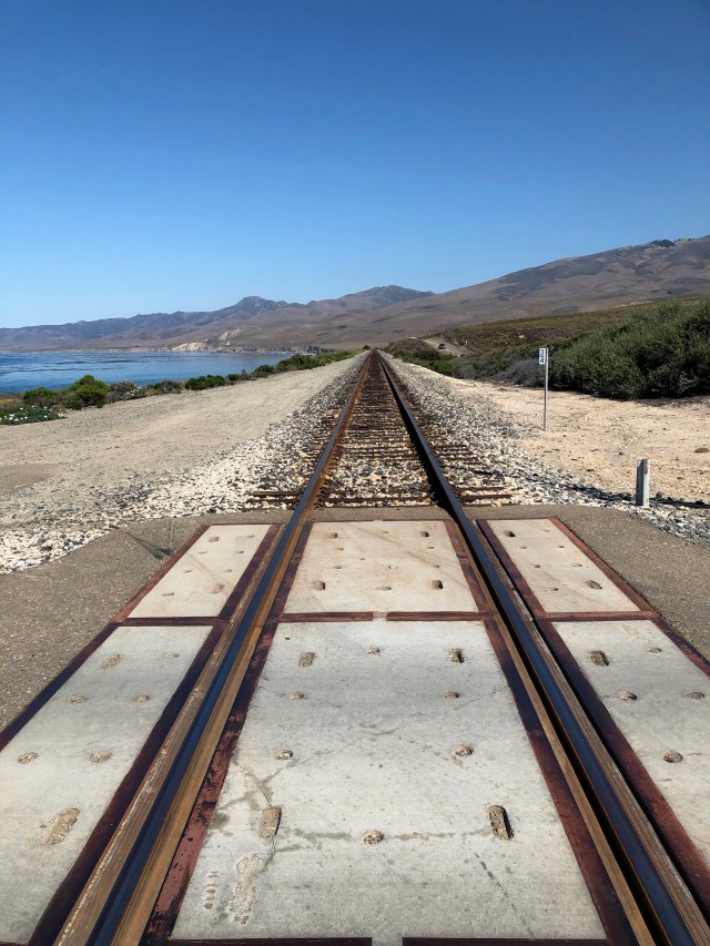 Train Tracks Running North