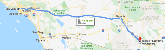 Mar Vista to Tucson