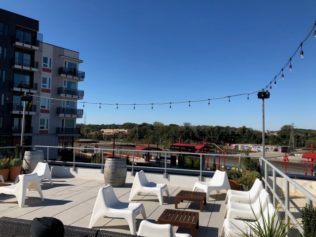 Chamber Rooftop Overlooking the Lightrail Station