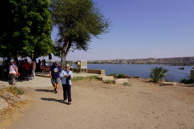 Joanna and Marty Walking from the Cafe