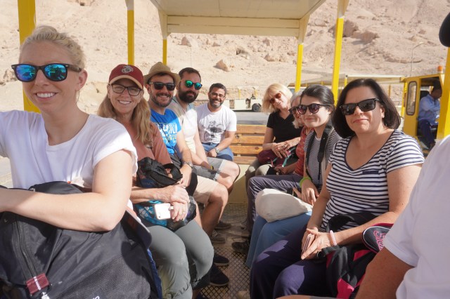 The Shuttle. - Kaite, Paula, Marco, Roberto, Mahmound, KIm, Joanna, Alice, and Carmel