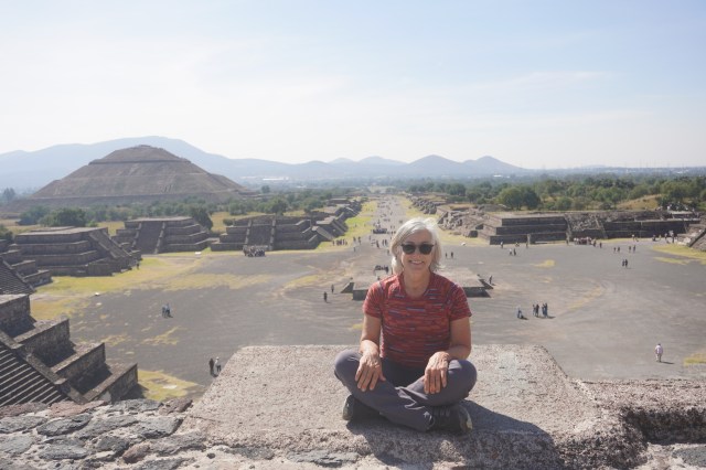 View Down Avenue of the Dead with Pyramid of the Sun