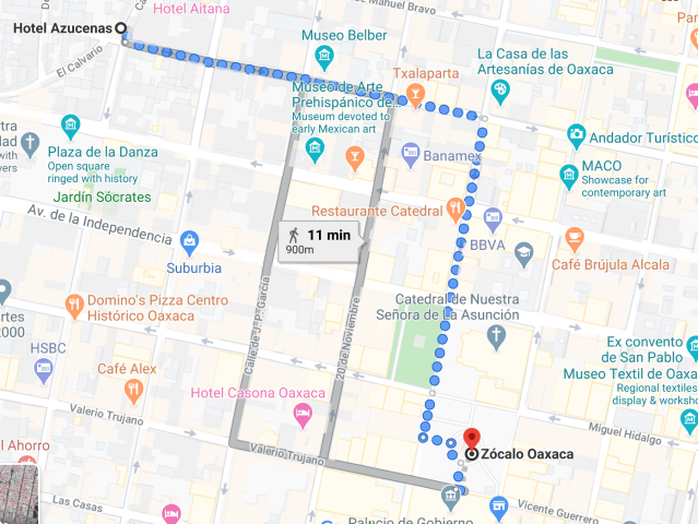 Walk to Zocalo
