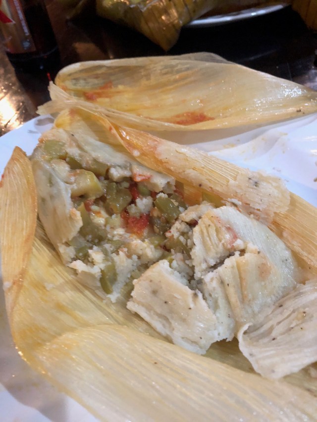 A Cooked Veggie Tamale