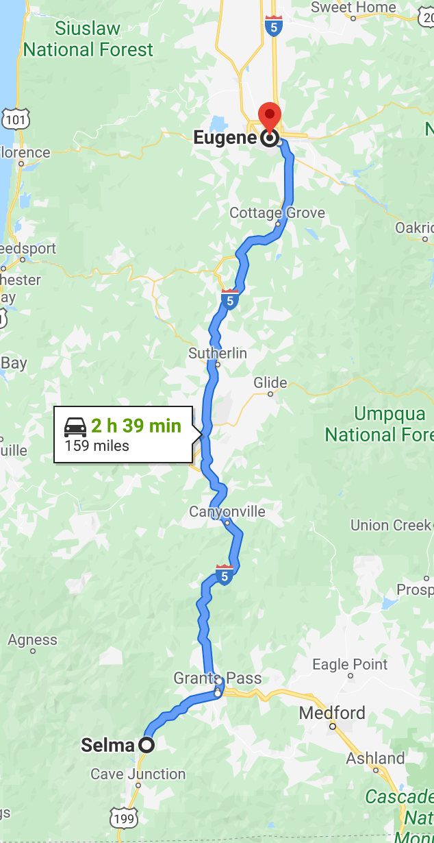 Selma to Eugene