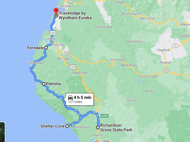 Richardson Grove to Eureka